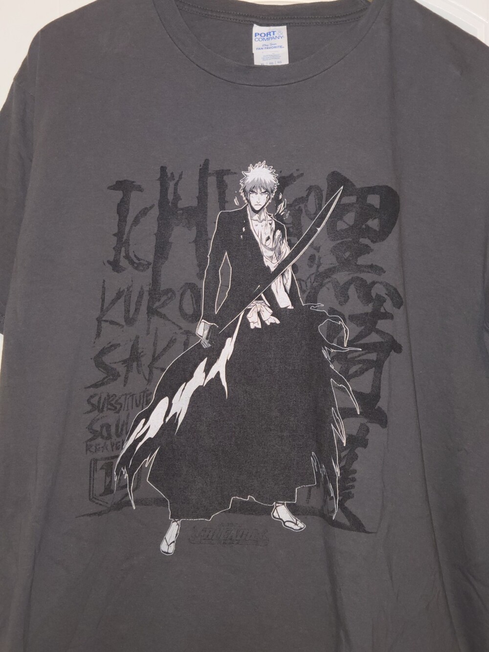 Vintage Bleach Ichigo Anime T-Shirt Size XL Shonen Jump  RARE Grey